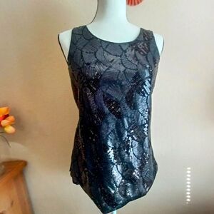 B.Bella black sequin blouse 